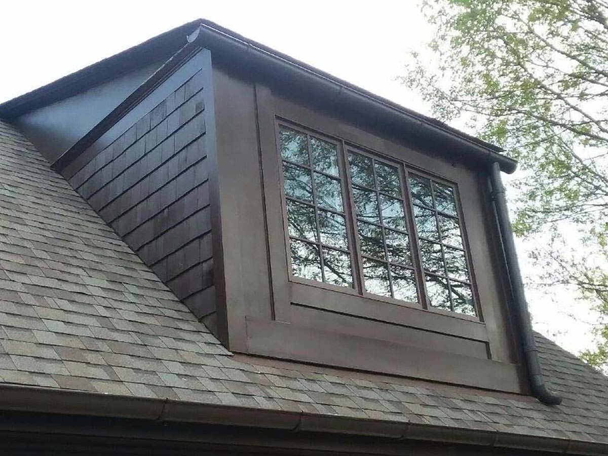 Photo of house exterior window dormer