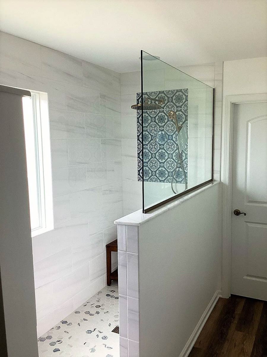 Photo of bathroom remodel by Closer Look General Contracting